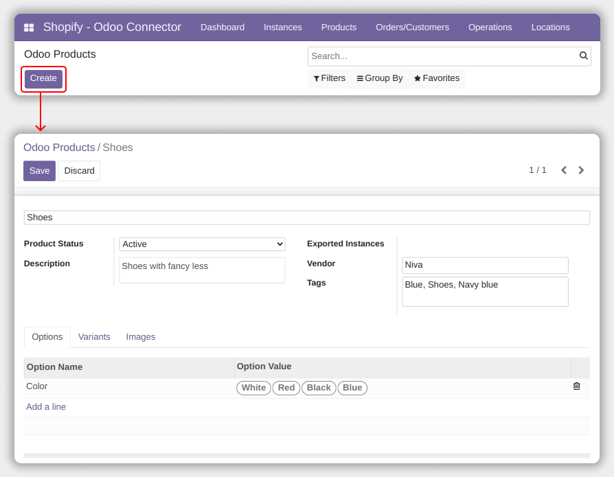 Shopify Odoo Connector