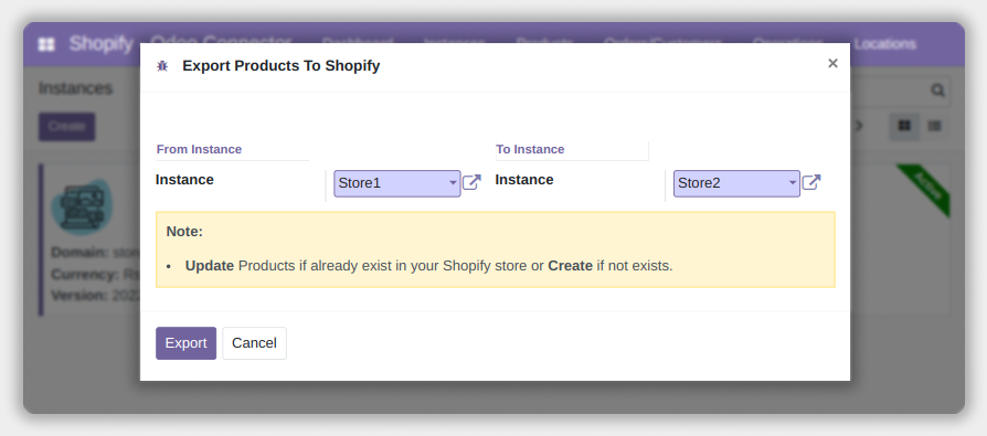 Shopify Odoo Connector