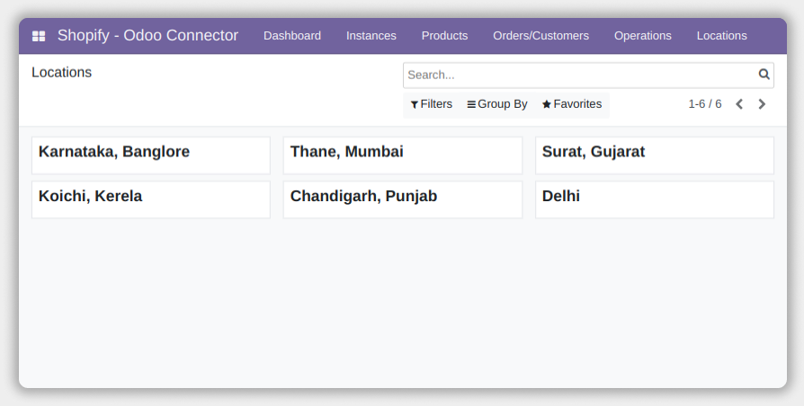 Shopify Odoo Connector