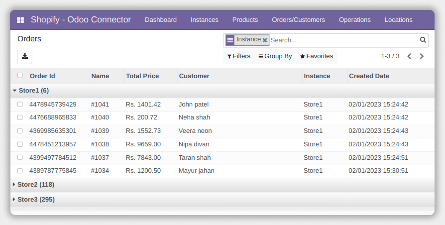 Shopify Odoo Connector