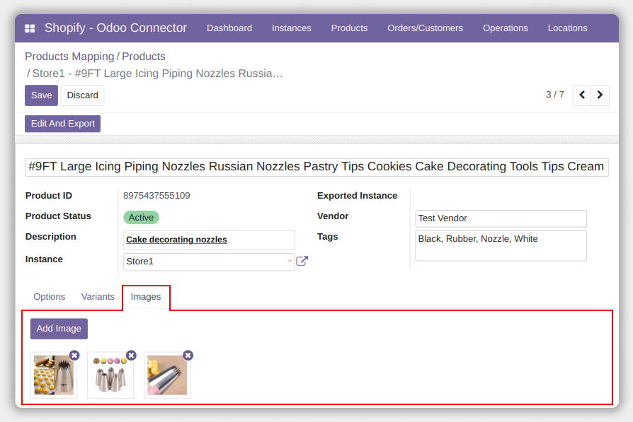 Shopify Odoo Connector