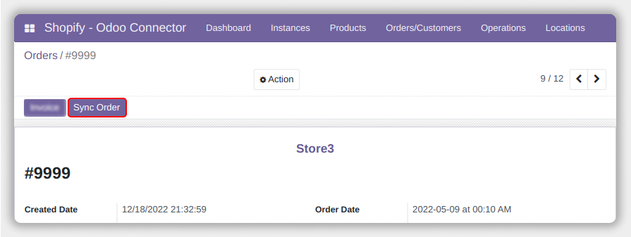 Shopify Odoo Connector